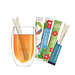Bio Tee-Stick - Grüner Tee Ingwer Zitrone, inkl. Druck
