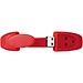 Bracelet USB-Stick, rot, 16GB