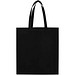 EcoSeal GRS-recycelte Nonwoven Tragetasche mit Zeitenfalten 12 L, schwarz