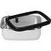 Edelstahl-Lunchbox mit Glasdeckel RILO, 550 ml, silber/grau