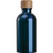 Edelstahltrinkflasche mit Karabiner, 400ml, dunkelblau