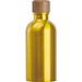 Edelstahltrinkflasche mit Karabiner, 400ml, gelb