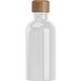 Edelstahltrinkflasche mit Karabiner, 400ml, weiß