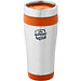 Isolierbecher Trend, 400 ml, silber/orange