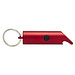Flare IPX-LED-Lampe und Flaschenöffner aus recyceltem Aluminium mit Schlüsselanhänger, rot