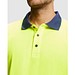 Sicherheits-Langarm-Poloshirt, XXXL, Marineblau/Neon-Gelb