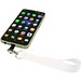 Gaby Mini Lanyard aus RPET mit Telefonhalterung und Sublimationsdruck, schwarz