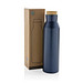 Gaia Vakuumflasche aus RCS recyceltem Stainless-Steel, blau