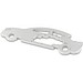 Geschenkartikel: ROMINOX® Key Tool Car/Auto (18 Funktionen) im Motiv-Mäppchen Werkzeug, silber