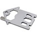 Geschenkartikel: ROMINOX® Key Tool House / Haus (21 Funktionen) im Motiv-Mäppchen Große Helden, silber