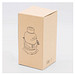 Glas-Trinkflasche DRINK HEALTHY,schwarz, transparent
