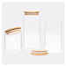 Glas-Vorratsdose ECO STORAGE S, Füllmenge ca. 450 ml,braun, transparent