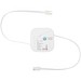Gloas Aufrollbares 5 in 1 Kabel aus Recyclingmaterial mit Datensynchronisierung und 100 W Schnellladefunktion sowie Smartphone Toolkit, weiss