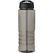 H2O Active® Eco Treble 750 ml Sportflasche mit Stülpdeckel & Trinktülle, kohle, schwarz