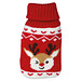 Handwärmer mit weihnachtlichem Stricküberzug , rot
