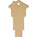 Haus USB-Stick 2.0 aus recyceltem Papier, Kraftpapier, 4GB