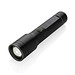 Heavy-Duty USB-Taschenlampe aus RCS recyceltem Aluminium, schwarz