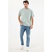 IQONIQ Nikko Heavyweight T-Shirt aus recycelter Baumwolle, Iceberg green, M