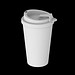 Kaffeebecher PremiumPlus, 350 ml, weiß/schwarz