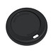 Kaffeebecher ToGo mit Deckel, 300 ml, raffiniertes rot/schwarz