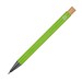 Kugelschreiber aus recyceltem Aluminium mit Bambusdrücker  , apfelgrün