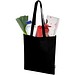 Madras Blend 140 g/m² Tragetasche aus GRS-recycelter Baumwolle 7L, schwarz