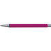 LANCE® Softtouch Metallkugelschreiber Abu-Dhabi, Beschläge silber matt, blaue Mine, pink