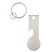 METMAXX® Einkaufswagen-Chip Schlüsselanhänger Style&Open, silber