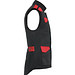 Multipocket Arbeitsweste Armada in Farbkombination, XXXL, schwarz/rot