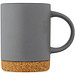 Neiva 425 ml Keramiktasse mit Korkboden, grau