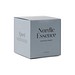 Nordic Essence Duftkerze klein, blau, dunkelbraun