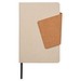Notizbuch mit einem Einband aus recyceltem Milchkarton und Magnetverschluss, beige