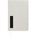 Notizbuch mit Steckfach A5, weiss
