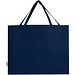 Odessa 220 g/m² Baumwoll Tragetasche aus GRS recycelter Baumwolle, groß, navy