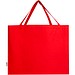Odessa 220 g/m² Baumwoll Tragetasche aus GRS recycelter Baumwolle, groß, rot