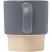 Olympia 130 ml stapelbarer Expresso Becher mit Tonboden, grau