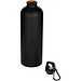 Oregon 750 ml matte RCS-zertifizierte, einwandige Trinkflasche aus recyceltem Edelstahl mit Karabinerhaken, schwarz