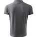 Polohemd Herren Pique Polo, S, stahlgrau