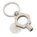 RE98 Schlüsselanhänger mit Heizungsentlüftungsschlüssel RE98-RADIATOR-KEY, mattsilber