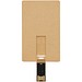 Rechteckiger, ausklappbarer USB-Stick in Kreditkarten-Format, Kraftpapier, 16GB