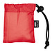 Regenponcho aus RPET, rot