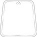 RFX™ H-09 Trapezförmiger reflektierender TPU-Anhänger, neongelb