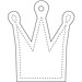 RFX™ H-12 reflektierender TPU-Anhänger Krone, weiss