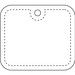 RFX™ H-20 rechteckiger reflektierender PVC-Anhänger XL, neongelb