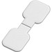 RFX™ M-10 Quadratischer, reflektierender PVC Magnet, weiss