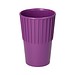 Riffel-Kaffeebecher ToGo, 300 ml, raffiniertes rot/schwarz