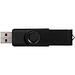 Rotate Metallic USB-Stick, schwarz, 8GB