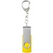 Rotate USB-Stick 3.0 mit Schlüsselanhänger, gelb, 128GB