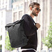 HALFAR Rucksack Circle aus rPET, schwarz meliert