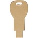 Schlüssel USB-Stick 2.0 aus recyceltem Papier, Kraftpapier, 1GB